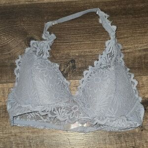 Lace Bralette in Light Gray